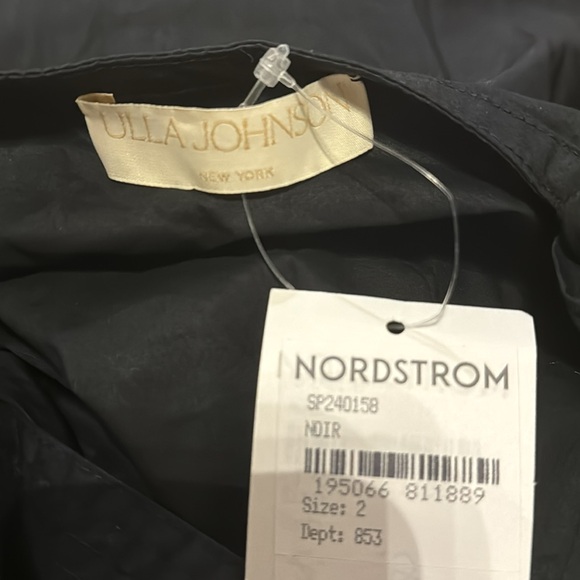 Ulla Johnson Carina cotton Noir Midi puff sleeve dress - Picture 10 of 12